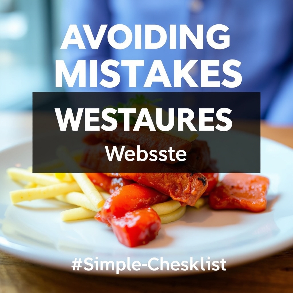 Avoiding Common Mistakes on Your Restaurant Website: A Simple Checklist