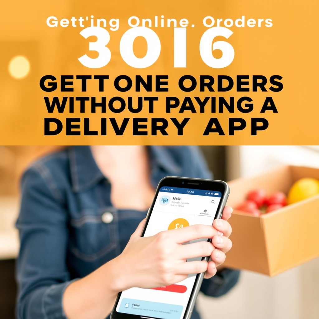 Getting Online Orders Without Paying a Delivery App 30%
