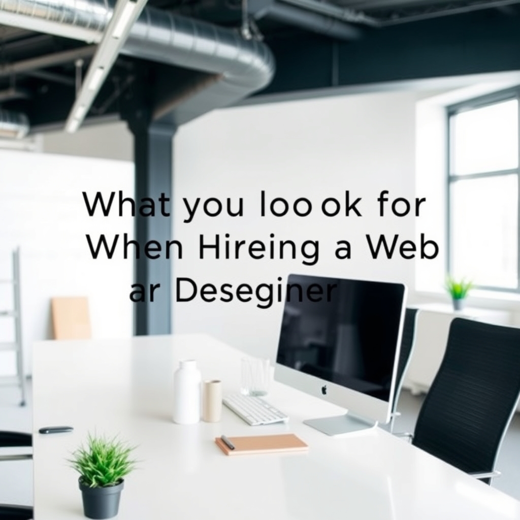 What to Look for When Hiring a Web Designer