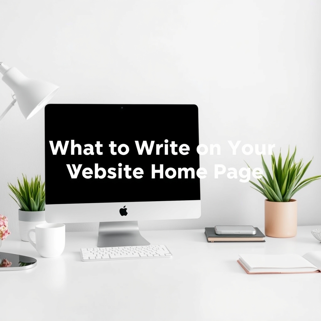 What to Write on Your Website's Home Page