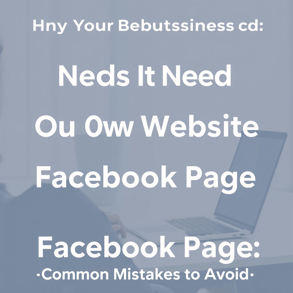 Why Your Business Needs Its Own Website, Not Just a Facebook Page: Common Mistakes to Avoid