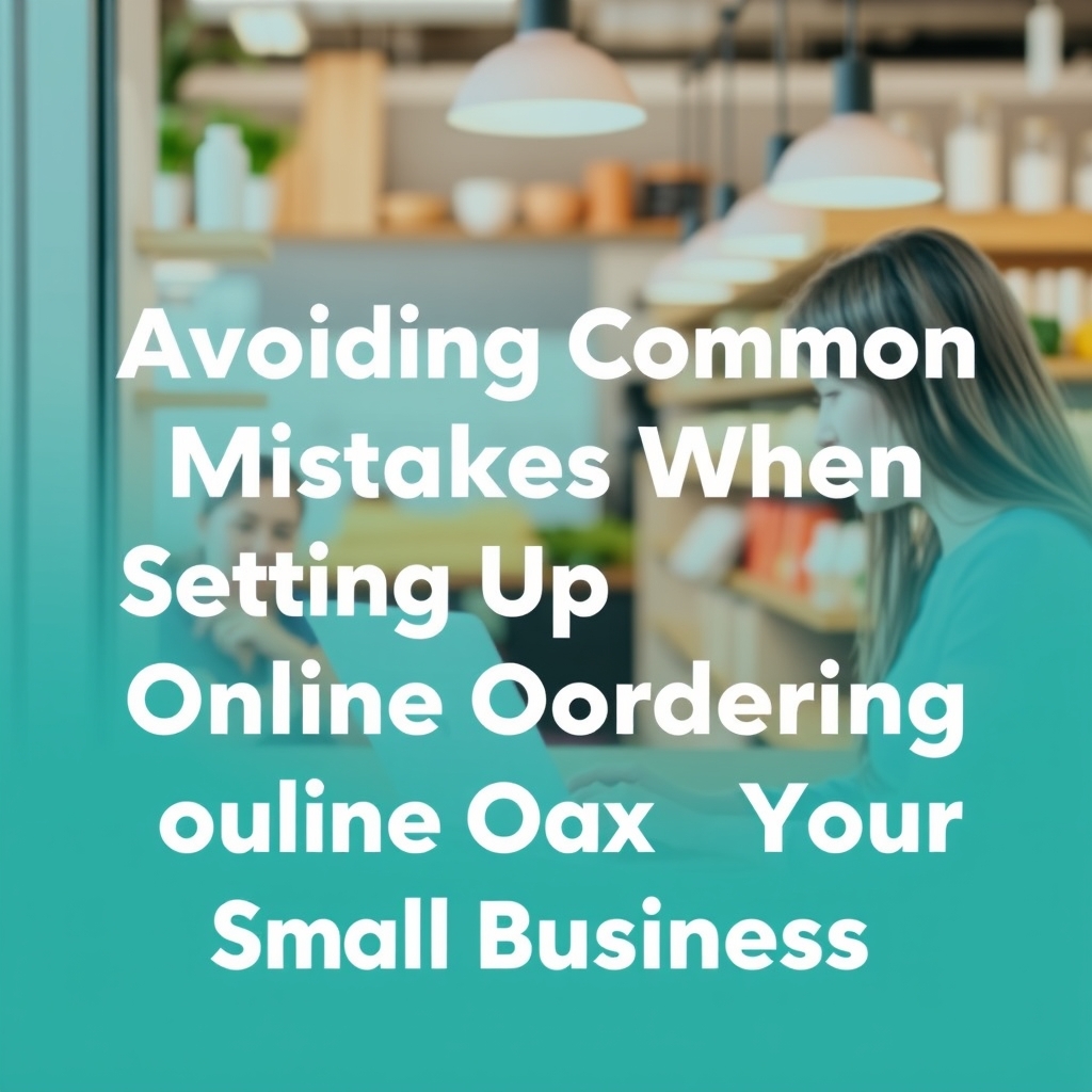 Avoiding Common Mistakes When Setting Up Online Ordering for Your Small Business