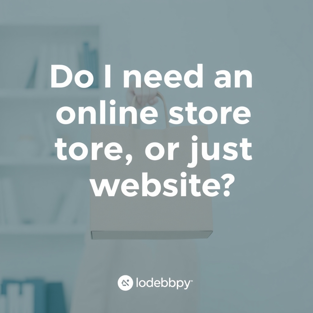 Do I need an online store, or just a website?