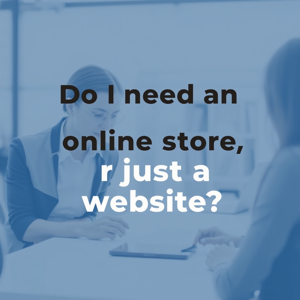 Do I need an online store, or just a website?