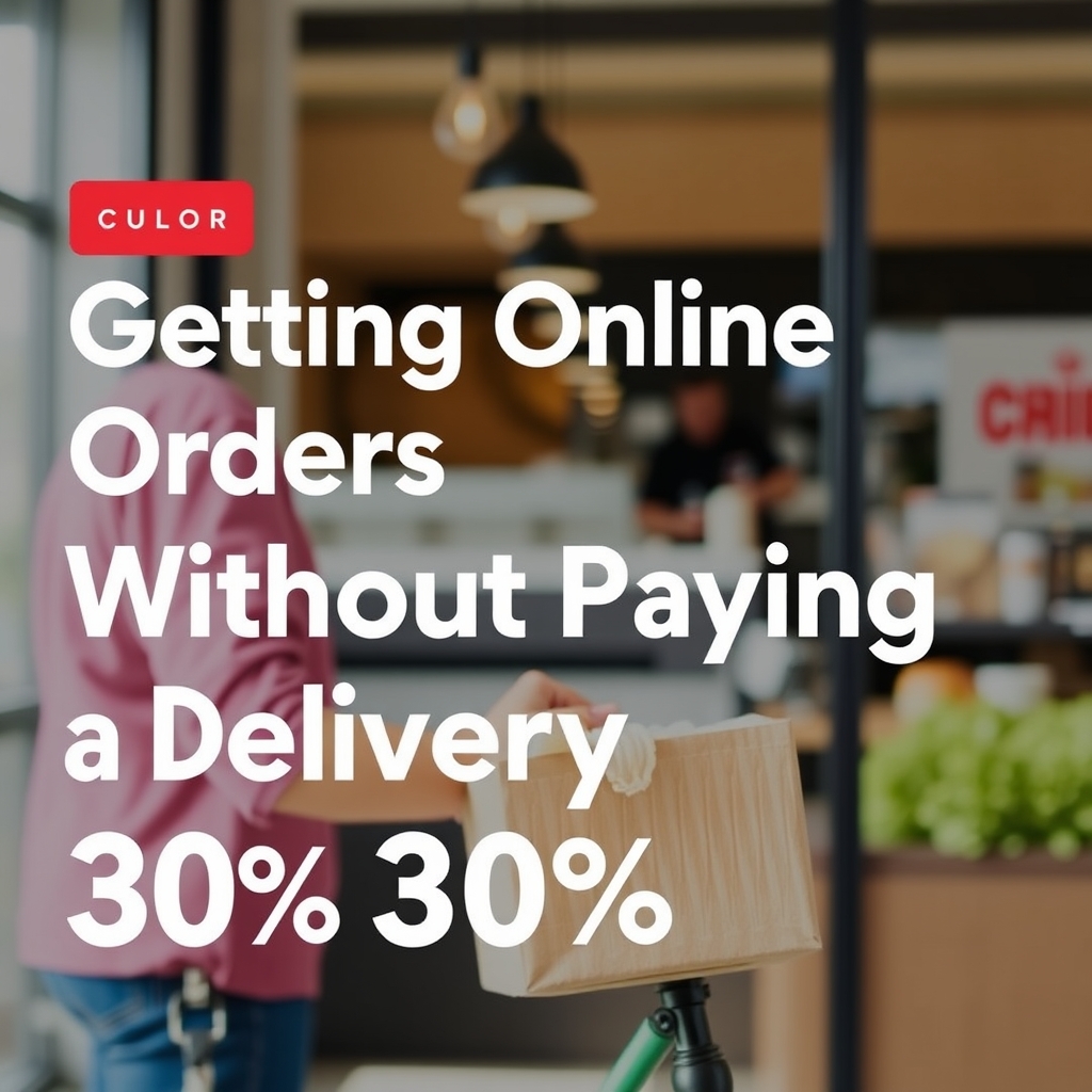 Getting Online Orders Without Paying a Delivery App 30%