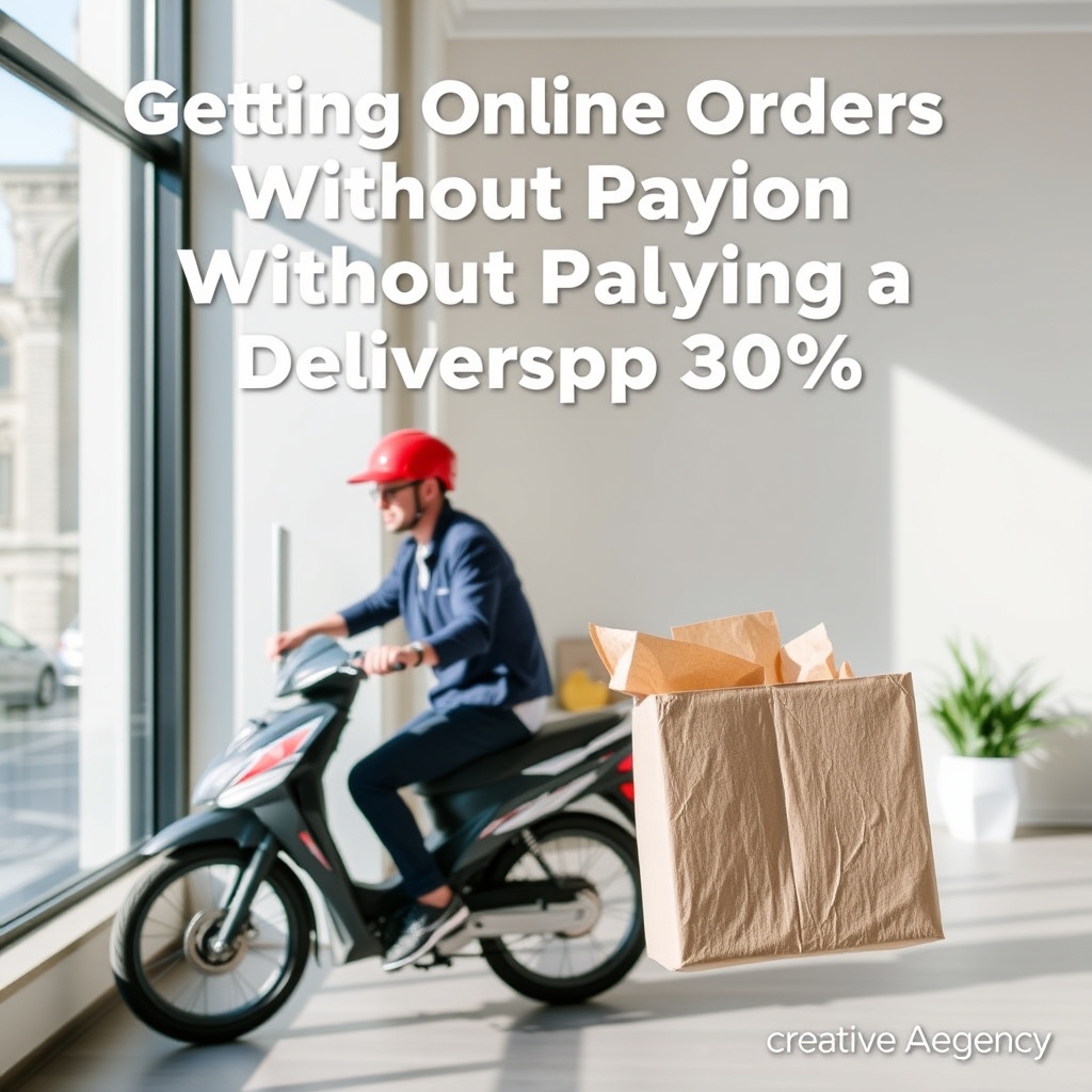 Getting Online Orders Without Paying a Delivery App 30%