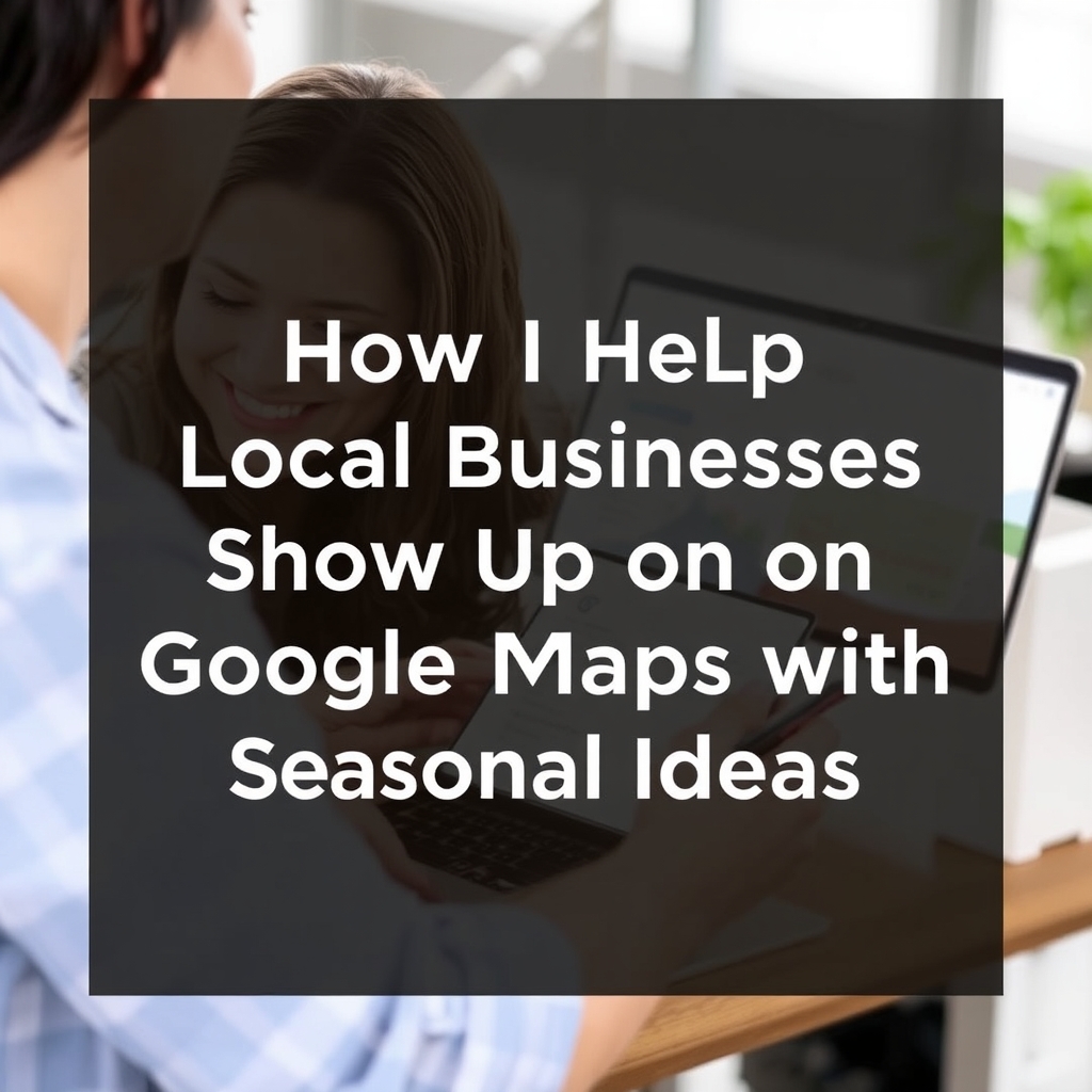 How I Help Local Businesses Show Up on Google Maps with Seasonal Ideas