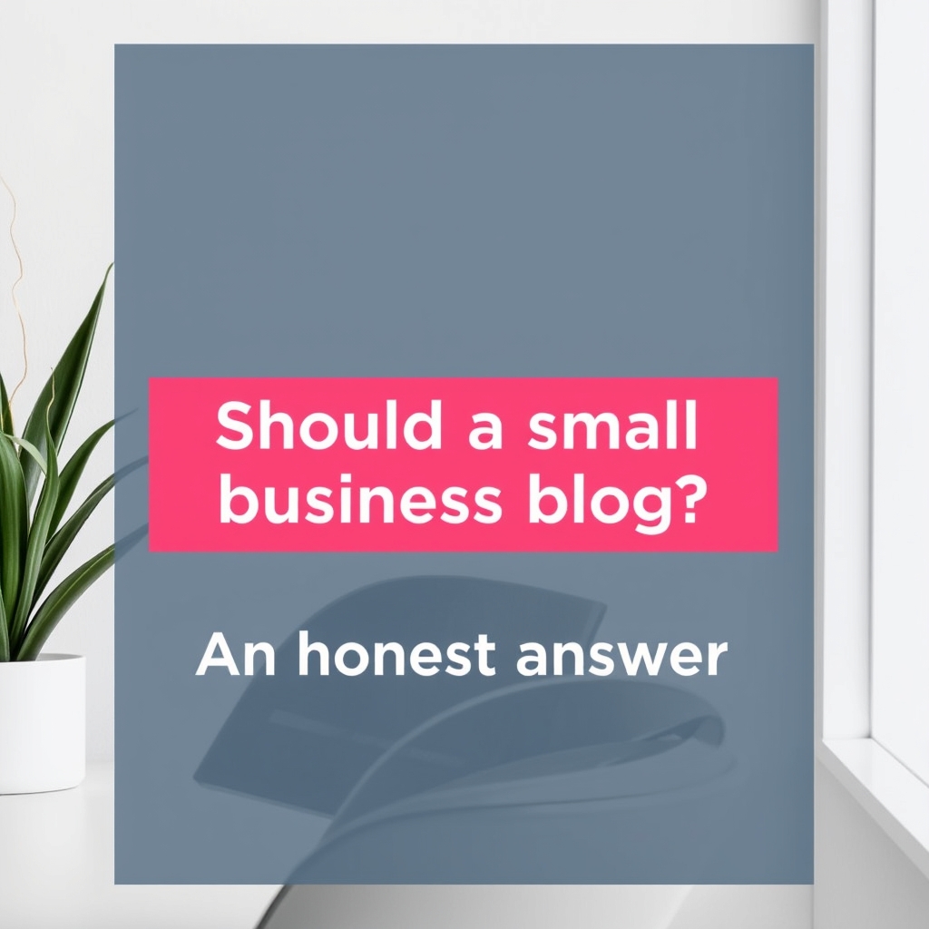 Should a small business blog? An honest answer
