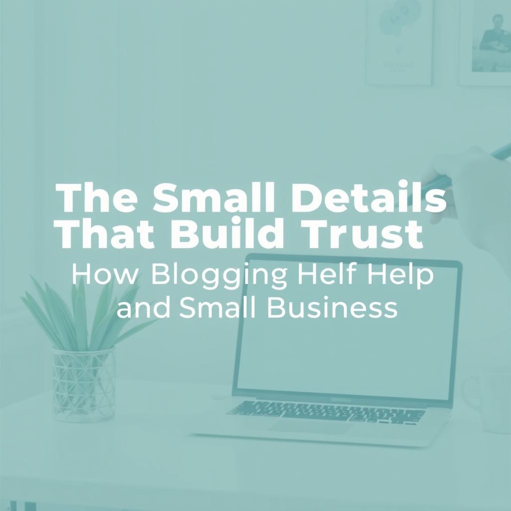 The Small Details That Build Trust: How Blogging Can Help Your Small Business