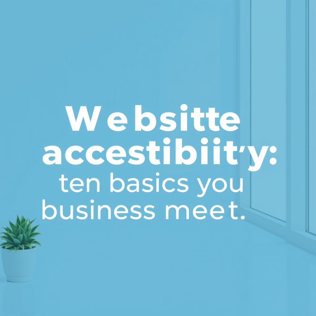 Website accessibility: the basics every business should meet