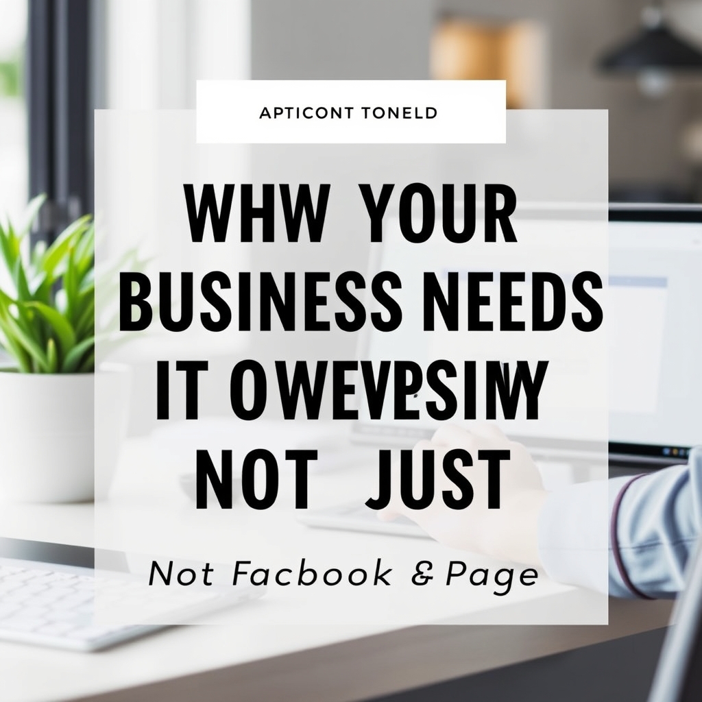Why Your Business Needs Its Own Website, Not Just a Facebook Page