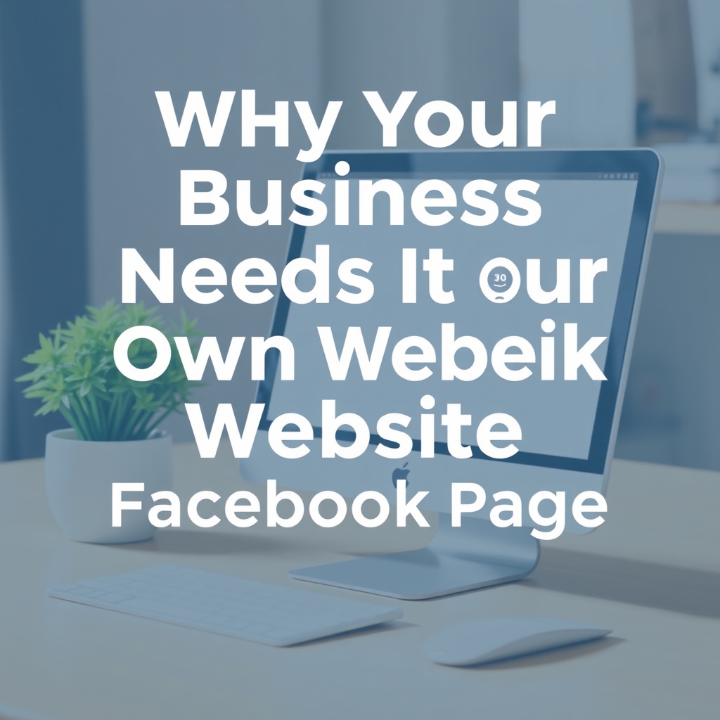 Why Your Business Needs Its Own Website, Not Just a Facebook Page